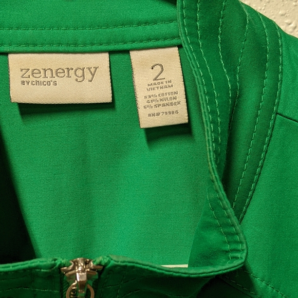 Zenergy by Chico's - Size 2 - 3/4 Sleeve Jacket - Picture 5 of 7